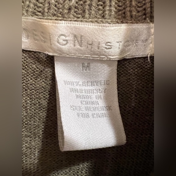 Sage color high low cowl sweater M - Picture 3 of 7